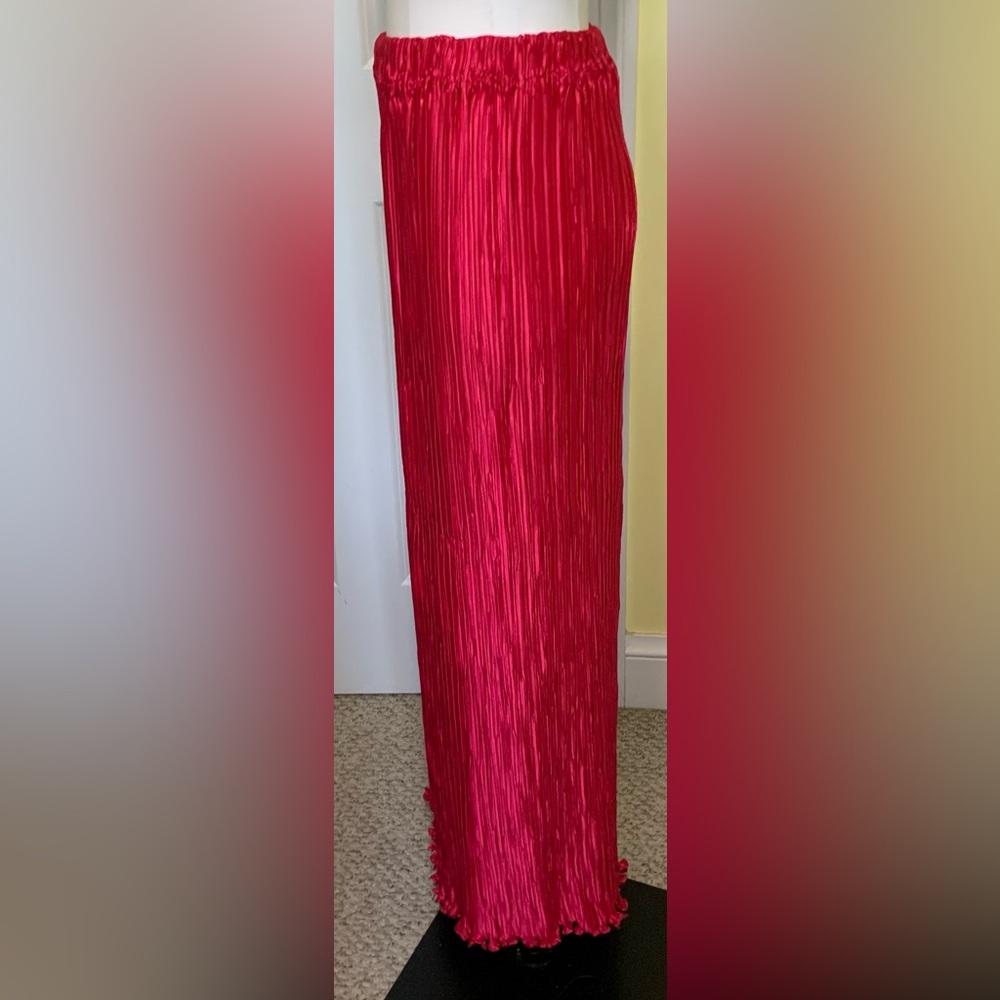 STUNNING VTG George F. Couture Hot Pink 2PC Evening Suit Set - Picture 7 of 10